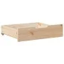 Under-bed drawers with wheels, 2 units, solid pine wood by , Home storage drawers - Ref: Foro24-850932, Price: 73,97 €, Disco...