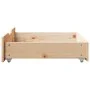 Under-bed drawers with wheels, 2 units, solid pine wood by , Home storage drawers - Ref: Foro24-850932, Price: 73,97 €, Disco...