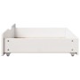 Cajones debajo cama 2 uds madera maciza pino blanco 80x55x16 cm