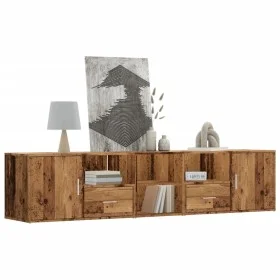 Eckmöbel aus gealtertem Ingenieurholz 200x40x45 cm von , Schränke und Lagerung - Ref: Foro24-3307835, Preis: 127,75 €, Rabatt: %