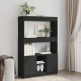 Aparador alto madera de ingeniería negro 92x33x140 cm de , Librerías y estanterías - Ref: Foro24-3309610, Precio: 95,70 €, De...