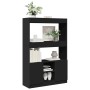 Hoher schwarzer Schrank aus Spanplatte 92x33x140 cm von , Bücherregale und Regale - Ref: Foro24-3309610, Preis: 95,70 €, Raba...
