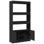 Hoher schwarzer Schrank aus Spanplatte 92x33x180 cm von , Bücherregale und Regale - Ref: Foro24-3309619, Preis: 109,38 €, Rab...