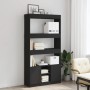 Hoher schwarzer Schrank aus Spanplatte 92x33x180 cm von , Bücherregale und Regale - Ref: Foro24-3309619, Preis: 112,66 €, Rab...
