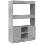 Aparador alto madera de ingeniería gris hormigón 92x33x140 cm de , Librerías y estanterías - Ref: Foro24-3309612, Precio: 91,...