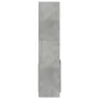 Tall engineered wood sideboard in gray concrete 92x33x140 cm by , Bookcases and shelves - Ref: Foro24-3309612, Price: 91,27 €...