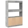 Aparador alto madera de ingeniería gris hormigón 92x33x140 cm de , Librerías y estanterías - Ref: Foro24-3309612, Precio: 91,...