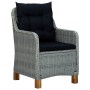 Garden chairs with cushions 2 pcs light gray synthetic rattan by vidaXL, Garden chairs - Ref: Foro24-313318, Price: 277,80 €,...