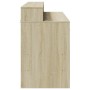 Engineered oak Sonoma 120x55x91 cm desk with LED lights. by , Desks - Ref: Foro24-3309413, Price: 188,30 €, Discount: %