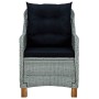 Garden chairs with cushions 2 pcs light gray synthetic rattan by vidaXL, Garden chairs - Ref: Foro24-313318, Price: 277,80 €,...