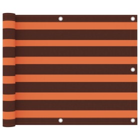 Balcony awning orange and brown oxford fabric 75x300 cm by vidaXL, Umbrellas - Ref: Foro24-134924, Price: 20,21 €, Discount: %