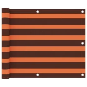 Balcony awning orange and brown oxford fabric 75x300 cm by vidaXL, Umbrellas - Ref: Foro24-134924, Price: 19,98 €, Discount: %