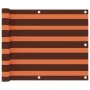 Balkonmarkise aus orangefarbenem und braunem Oxford-Stoff, 75 x 300 cm von vidaXL, Sonnenschirme - Ref: Foro24-134924, Preis:...