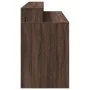 Desk with LED lights, engineered wood in brown oak, 140x55x91 cm. by , Desks - Ref: Foro24-3309426, Price: 178,00 €, Discount: %
