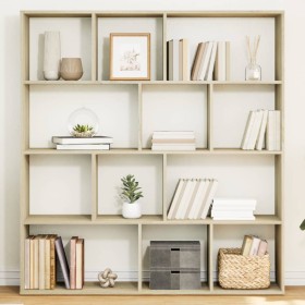 Regal aus Sonoma-Eichenfurnier 132x29x141,5 cm von , Bücherregale und Regale - Ref: Foro24-3310309, Preis: 107,82 €, Rabatt: %