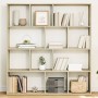 Regal aus Sonoma-Eichenfurnier 132x29x141,5 cm von , Bücherregale und Regale - Ref: Foro24-3310309, Preis: 107,82 €, Rabatt: %