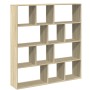 Regal aus Sonoma-Eichenfurnier 132x29x141,5 cm von , Bücherregale und Regale - Ref: Foro24-3310309, Preis: 107,82 €, Rabatt: %