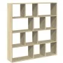 Regal aus Sonoma-Eichenfurnier 132x29x141,5 cm von , Bücherregale und Regale - Ref: Foro24-3310309, Preis: 106,21 €, Rabatt: %