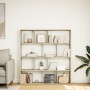 Regal aus Sonoma-Eichenfurnier 132x29x141,5 cm von , Bücherregale und Regale - Ref: Foro24-3310309, Preis: 107,82 €, Rabatt: %