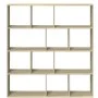 Regal aus Sonoma-Eichenfurnier 132x29x141,5 cm von , Bücherregale und Regale - Ref: Foro24-3310309, Preis: 106,21 €, Rabatt: %