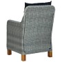 Garden chairs with cushions 2 pcs light gray synthetic rattan by vidaXL, Garden chairs - Ref: Foro24-313318, Price: 277,80 €,...