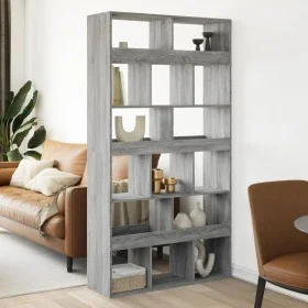 Raumteiler aus Sonoma-Grau Holz 100x33x187,5 cm von , Bücherregale und Regale - Ref: Foro24-3309542, Preis: 169,21 €, Rabatt: %