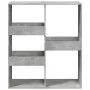 Room divider made of gray wood and concrete 100x33x115 cm by , Bookcases and shelves - Ref: Foro24-3309549, Price: 71,90 €, D...