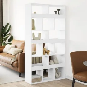 Room divider in white engineered wood 100x33x187.5 cm by , Bookcases and shelves - Ref: Foro24-3309537, Price: 180,31 €, Disc...