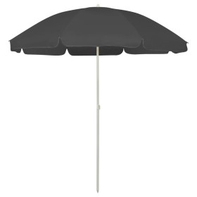 Anthracite gray beach umbrella 240 cm by vidaXL, Umbrellas - Ref: Foro24-314706, Price: 29,43 €, Discount: %