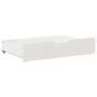 Cajones debajo cama con ruedas 2 uds madera maciza pino blanco