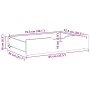 Cajones debajo cama con ruedas 2 uds madera maciza pino blanco