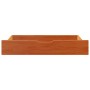 Cajones debajo cama con ruedas 2 uds madera maciza pino marrón by , Home storage drawers - Ref: Foro24-850925, Price: 75,09 €...