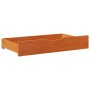 Cajones debajo cama con ruedas 2 uds madera maciza pino marrón by , Home storage drawers - Ref: Foro24-850925, Price: 75,09 €...