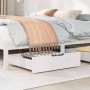 Zwei Massivholz-Kiefernschubladen unter dem Bett, 75x55x16 cm. von , Aufbewahrungsschubladen für zu Hause - Ref: Foro24-85093...