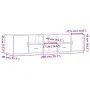 Mueble de esquina madera ingeniería roble artisian 200x40x45 cm by , Closets and storage - Ref: Foro24-3307836, Price: 125,24...