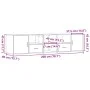 Mueble de esquina madera ingeniería marrón roble 200x40x45 cm by , Closets and storage - Ref: Foro24-3307834, Price: 127,18 €...