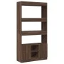 Aparador alto madera de ingeniería roble marrón 92x33x180 cm by , Bookcases and shelves - Ref: Foro24-3309624, Price: 133,11 ...