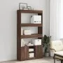 Aparador alto madera de ingeniería roble marrón 92x33x180 cm by , Bookcases and shelves - Ref: Foro24-3309624, Price: 133,11 ...