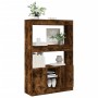 Aparador alto madera de ingeniería roble ahumado 92x33x140 cm by , Bookcases and shelves - Ref: Foro24-3309613, Price: 94,79 ...