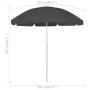 Anthracite gray beach umbrella 240 cm by vidaXL, Umbrellas - Ref: Foro24-314706, Price: 29,43 €, Discount: %