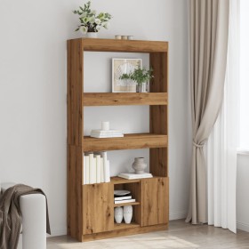 Aparador alto madera de ingeniería roble artesanal 92x33x180 cm von , Bücherregale und Regale - Ref: Foro24-3309626, Preis: 1...