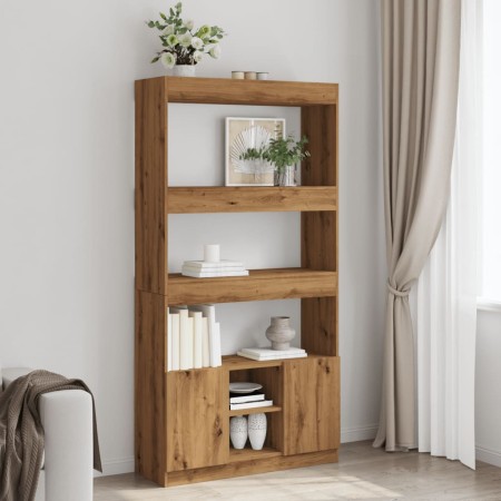 Aparador alto madera de ingeniería roble artesanal 92x33x180 cm von , Bücherregale und Regale - Ref: Foro24-3309626, Preis: 1...
