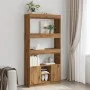 Aparador alto madera de ingeniería roble artesanal 92x33x180 cm by , Bookcases and shelves - Ref: Foro24-3309626, Price: 137,...