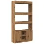 Aparador alto madera de ingeniería roble artesanal 92x33x180 cm by , Bookcases and shelves - Ref: Foro24-3309626, Price: 137,...