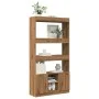 Aparador alto madera de ingeniería roble artesanal 92x33x180 cm by , Bookcases and shelves - Ref: Foro24-3309626, Price: 137,...