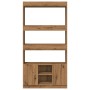 Aparador alto madera de ingeniería roble artesanal 92x33x180 cm von , Bücherregale und Regale - Ref: Foro24-3309626, Preis: 1...