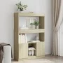 Aparador alto madera de ingeniería roble Sonoma 92x33x140 cm von , Bücherregale und Regale - Ref: Foro24-3309611, Preis: 92,4...