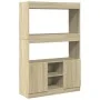 Aparador alto madera de ingeniería roble Sonoma 92x33x140 cm von , Bücherregale und Regale - Ref: Foro24-3309611, Preis: 92,4...