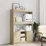 Aparador alto madera de ingeniería roble Sonoma 92x33x140 cm von , Bücherregale und Regale - Ref: Foro24-3309611, Preis: 92,4...