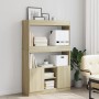 Aparador alto madera de ingeniería roble Sonoma 92x33x140 cm von , Bücherregale und Regale - Ref: Foro24-3309611, Preis: 93,6...